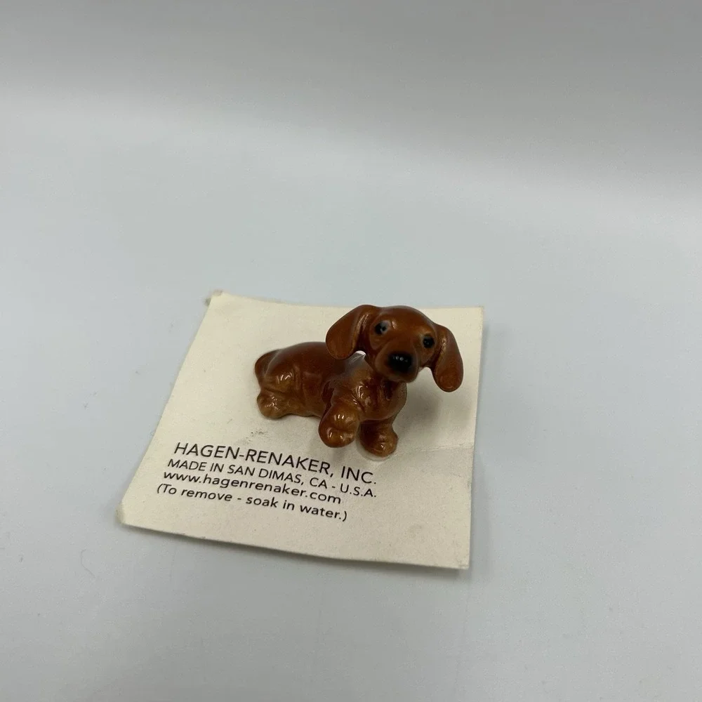 Hagen-Renaker Bone China Dachshund Dog Figurine Miniatures‎ 1995